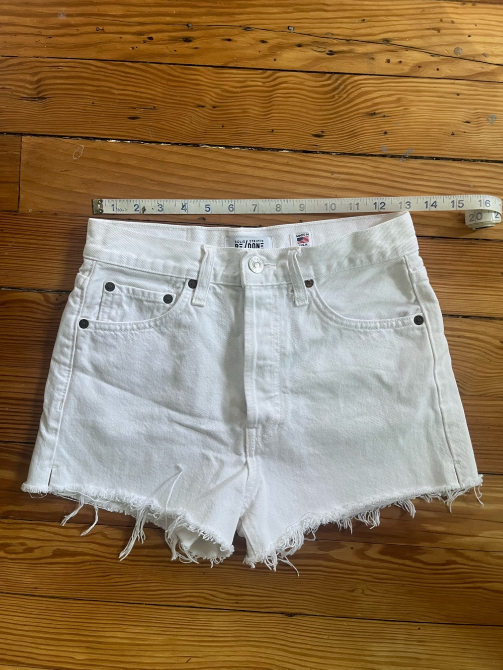 Re/Done The Breezy Shorts in Crema